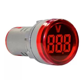 Индикатор значения напряжения AD22-RV красный Энергия - Электрика, НВА - Устройства управления и сигнализации - Сигнальная аппаратура - Магазин электрооборудования для дома ТурбоВольт